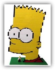 Buste Lego Bart Simpson