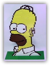 Buste lego Homer Simpson
