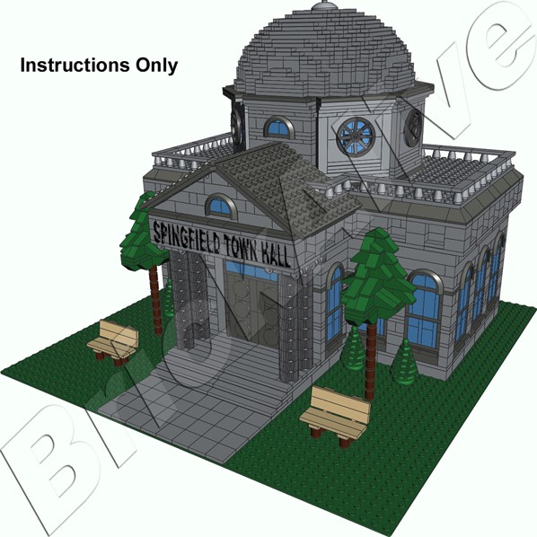Town Hall of Springfield en LEGO - serie Simpson