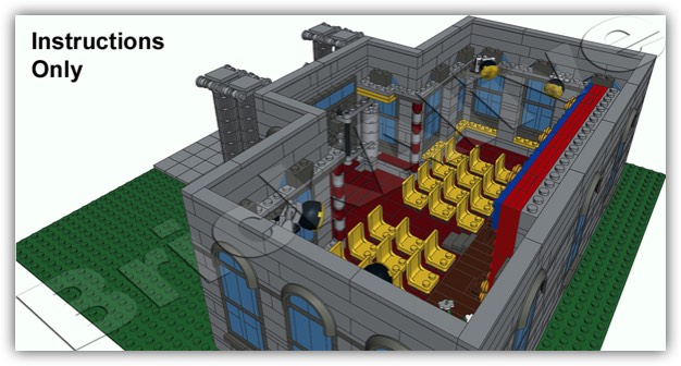 Interieur Town Hall of Springfield en LEGO - serie Simpson